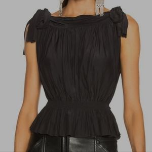 Calvin rucker soul survivor black ruched stretchy top